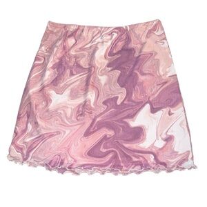 Urban Outfitters marble mesh skirt